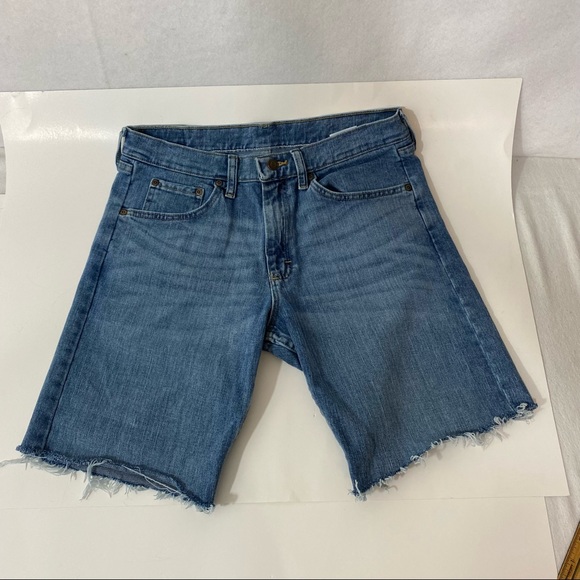 Wrangler High Waist Cut Off Shorts Frayed Shorts regular womens summer s… - Picture 7 of 8